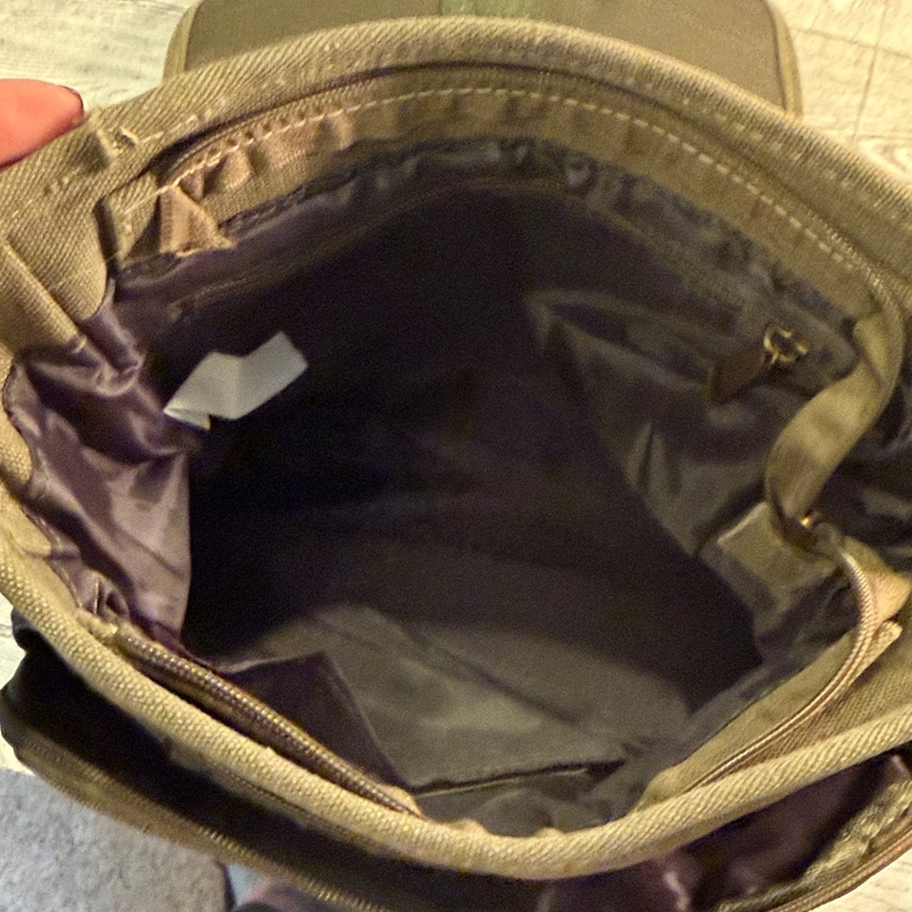 It’s Feasible Canvas Messenger Bag in Olive Green - womens - Picture 5 of 5